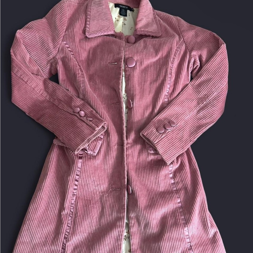 Women's Pink Corduroy Coat
